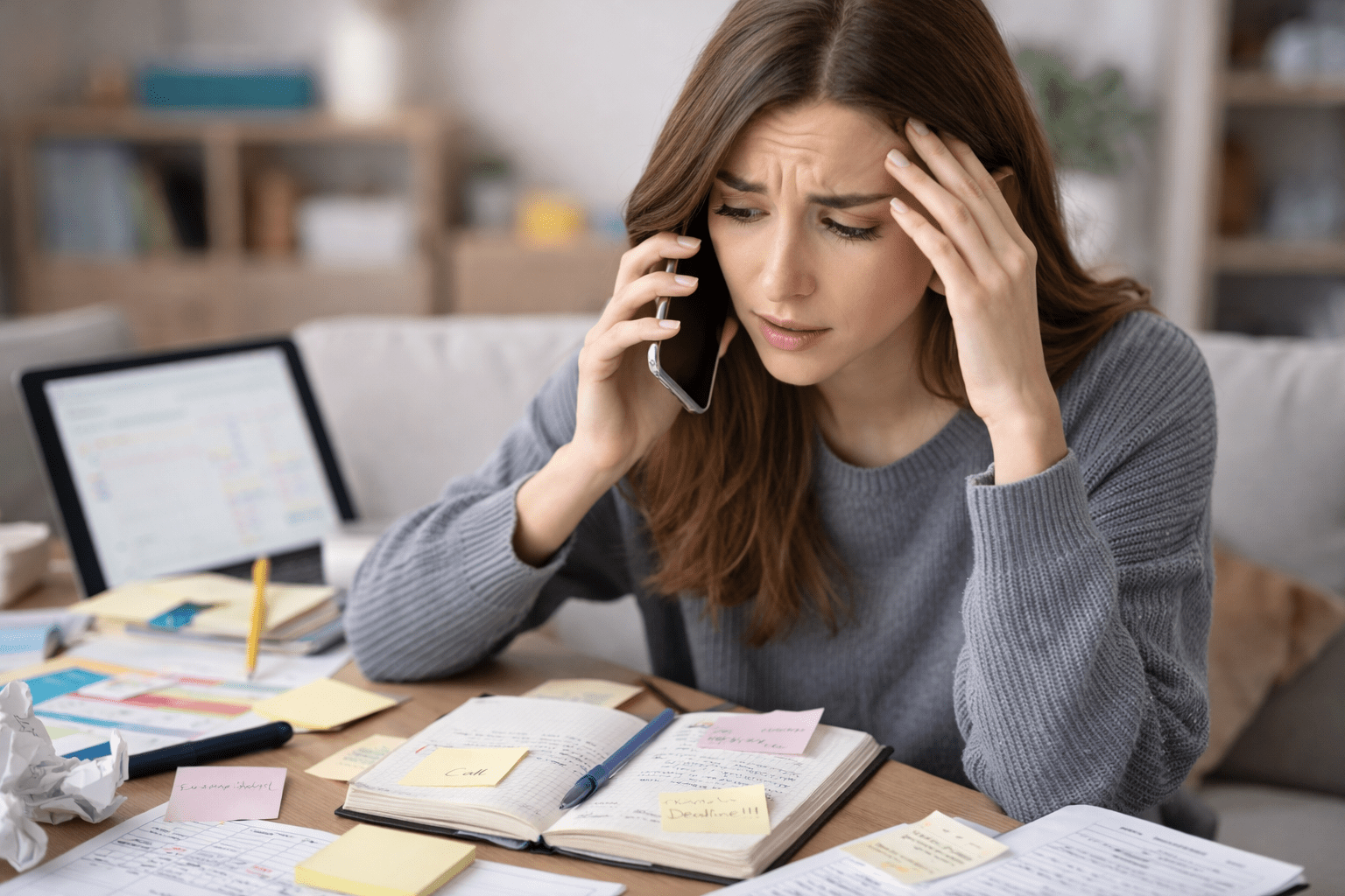 ADHD u kobiet, chaos organizacyjny i trudności z planowaniem