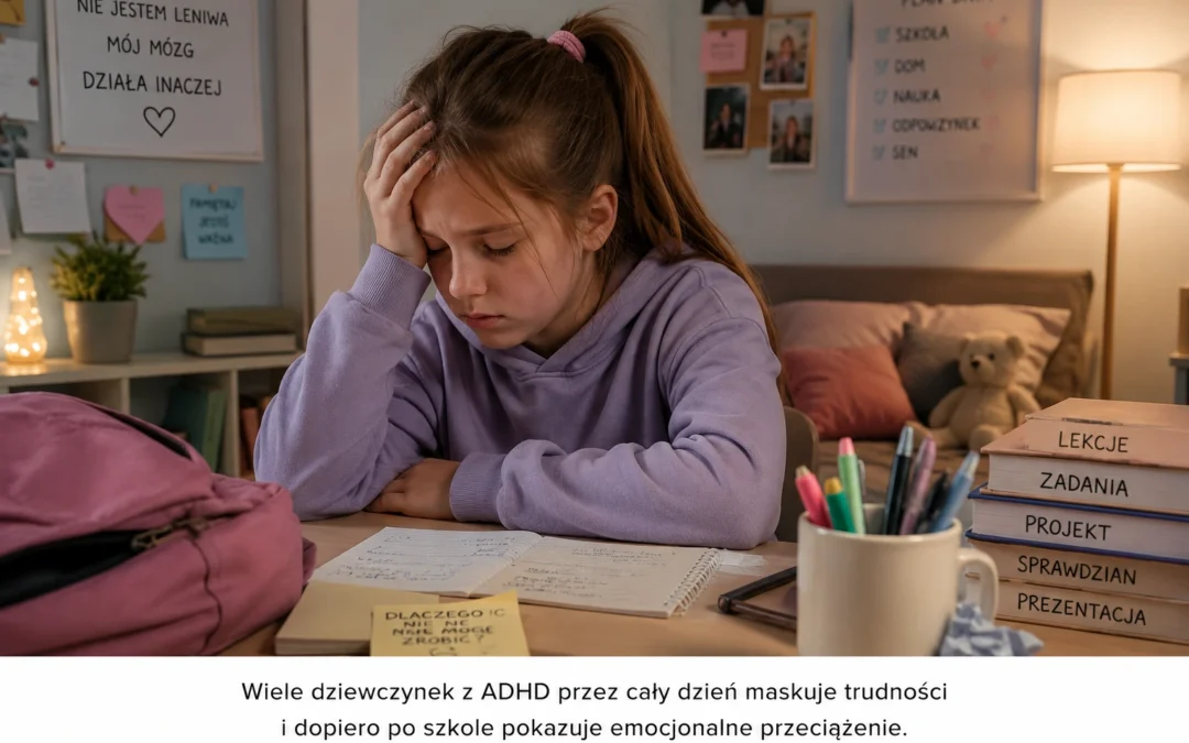 ADHD u dziewczynek — ciche objawy, maskowanie i emocjonalne przeciążenie, którego często nikt nie widzi